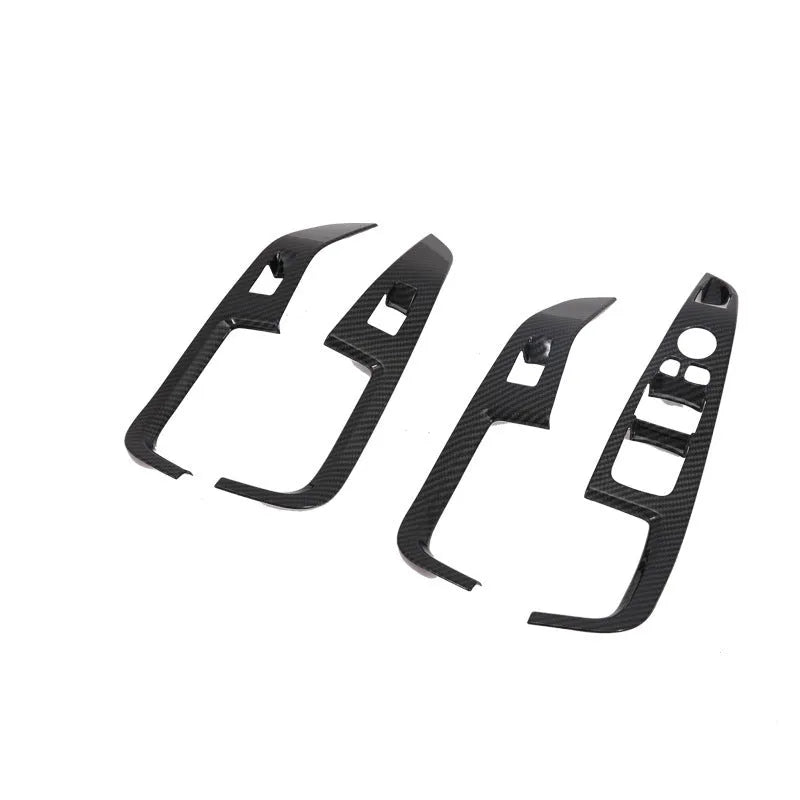 Black ABS plastic BMW X5 front row cup holder trim replacement for 2019 models