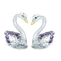 White crystal swan desktop decoration in modern simplicity style