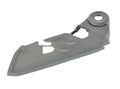 Dodge Journey JC front seat guard plate showing its shape and size for footwell protection.