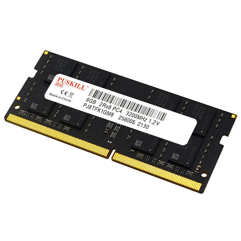DDR4 laptop memory module with 260-pin connector for notebook RAM upgrade