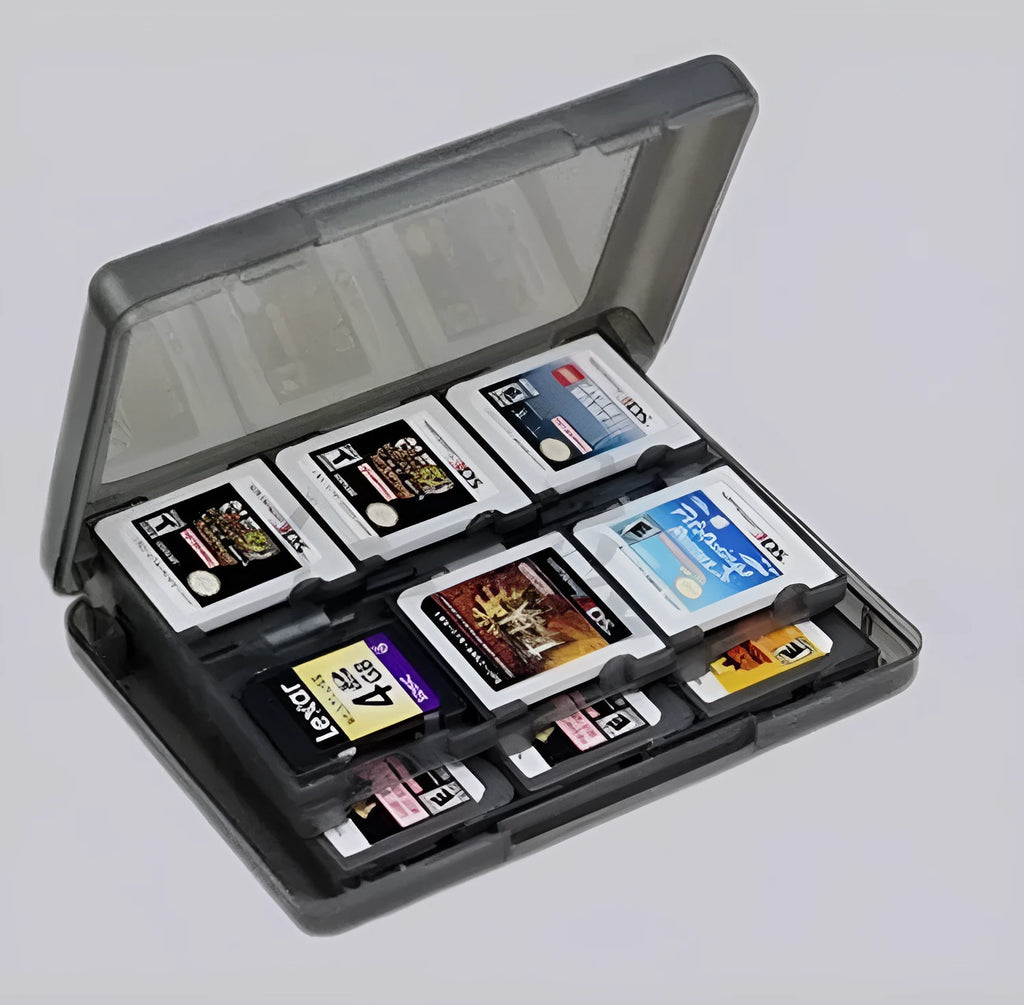 NDS 3DS 28-in-1 game card storage box in selected colour, showing game card slots.