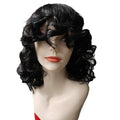 Black synthetic Afro wig with long curly hair in exotic European American style