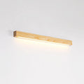 Modern walnut-colour wood and acrylic LED strip wall lamp in 60cm, 80cm or 120cm lengths.