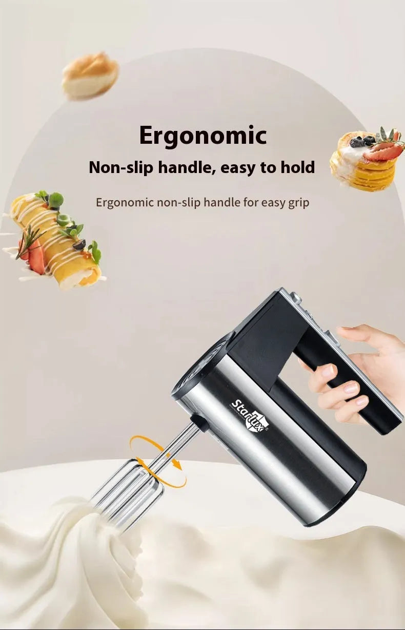 SL-25209 handheld electric whisk with mixing attachments for baking tasks