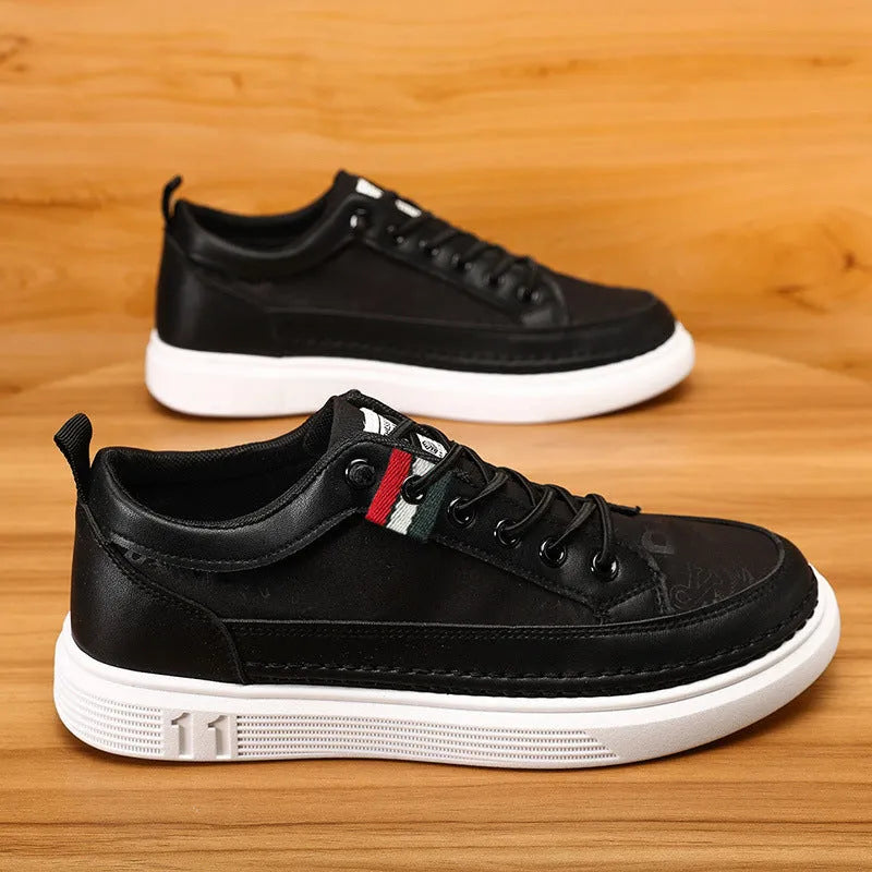 Men's casual high-top sneakers in grey with round toe and PVC sole.