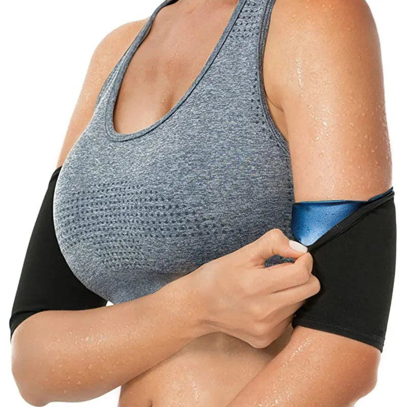 Elastic arm band sweatband in multiple colour options showing binding band construction for gym yoga fitness support