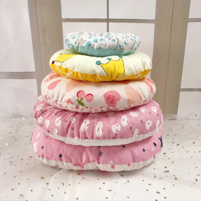 Soft cotton cat collar headgear with princess cartoon print, PP cotton padding, adjustable 10-38cm, 13 colours