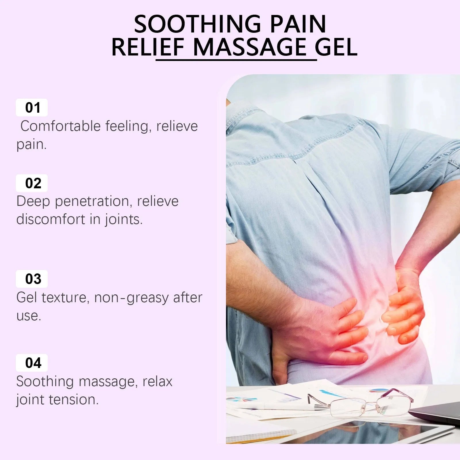 100g tube of body massage gel for joint, knee and elbow daily care