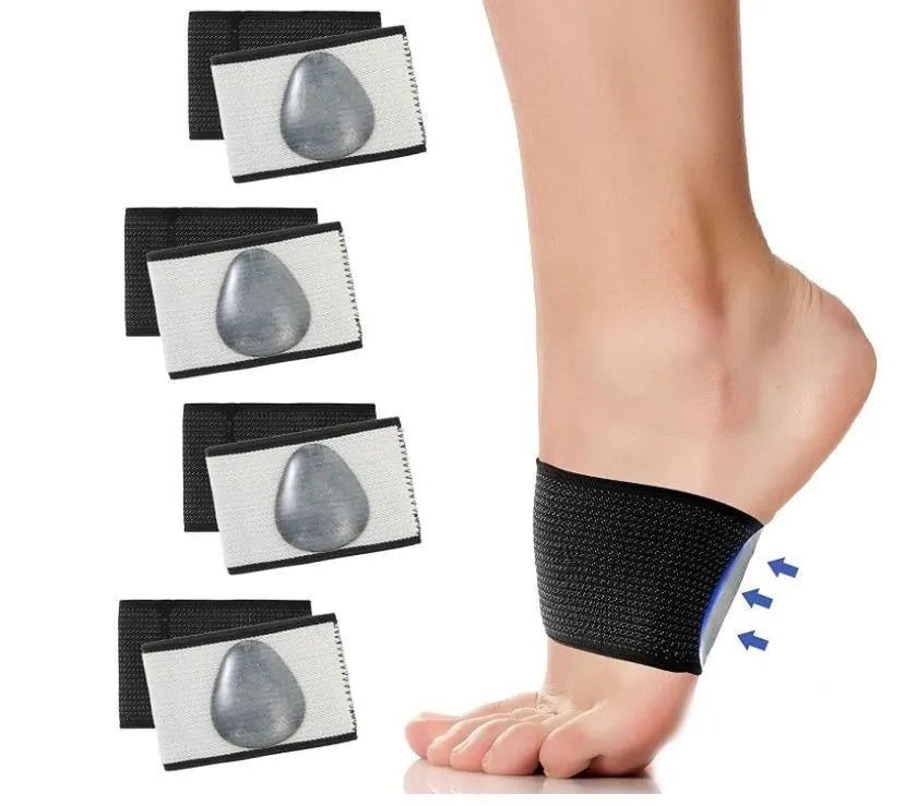 Elastic arch support foot bandage in ordinary and heart style options for flat foot support
