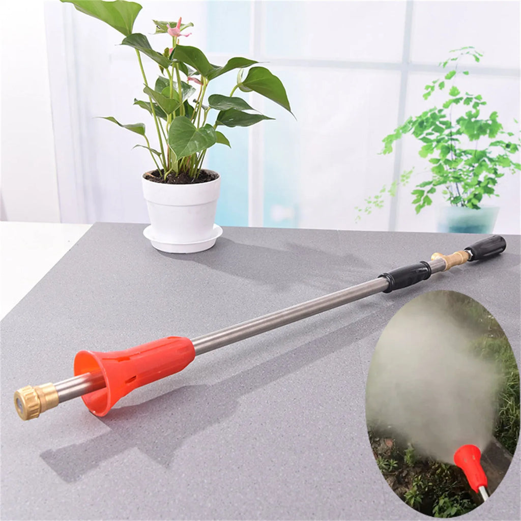Agricultural spray gun with adjustable pressure control for pesticide spraying