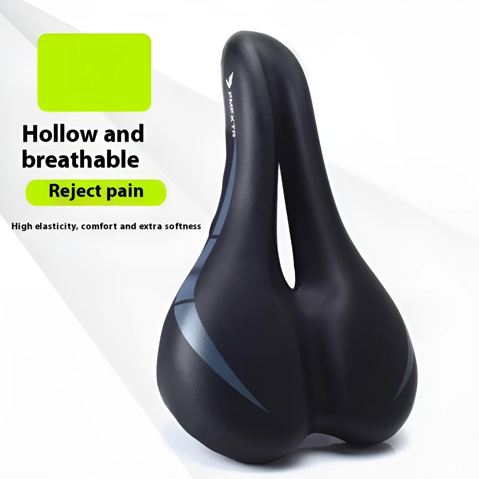 3147 hollow design bicycle saddle cushion measuring 270mm by 180mm with double rail mounting system