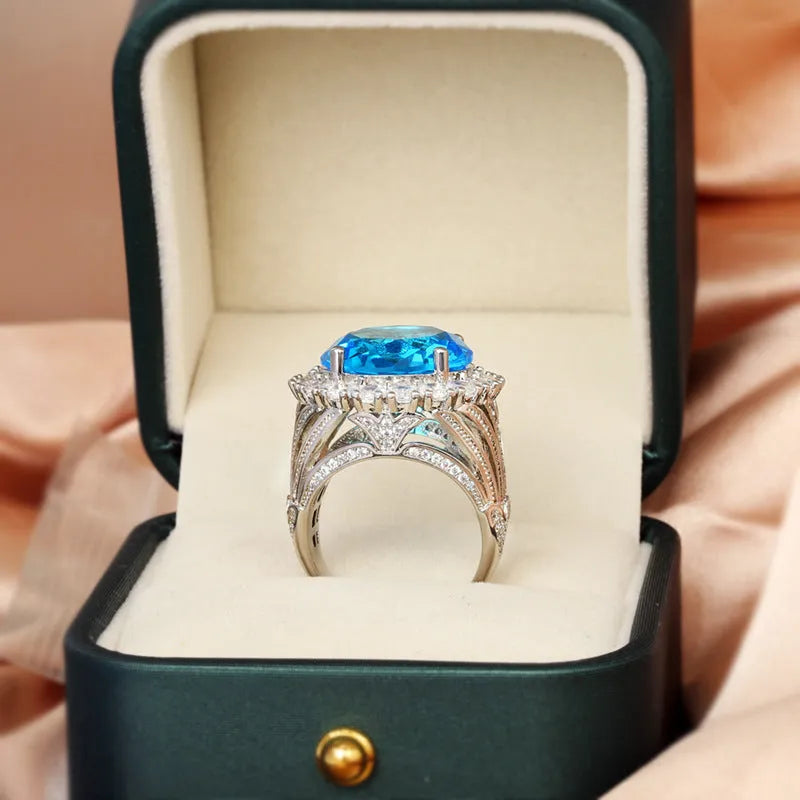Italian court retro hollow brass women's ring with white steel plating in KYRA0406 colour