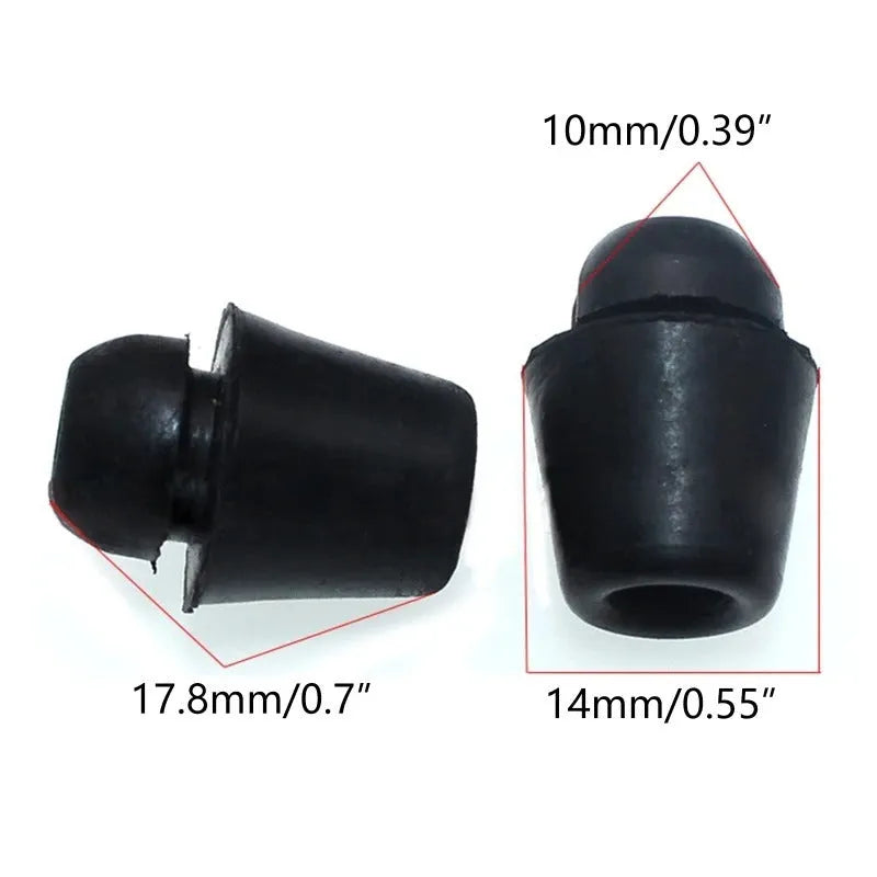 Ten rubber automotive buckle shock absorber clips for vehicle vibration damping in colour X16