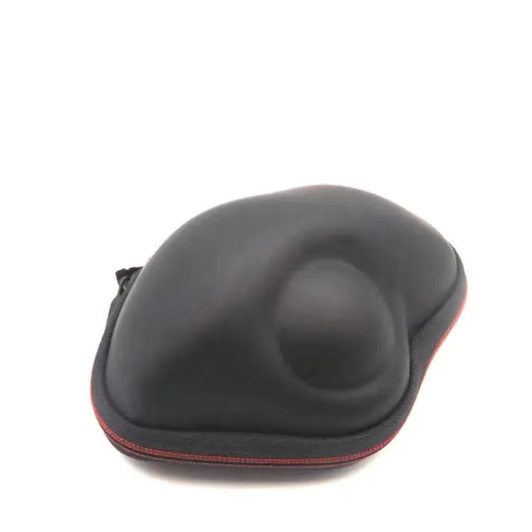 Black wireless trackball mouse, rechargeable 2.4G Bluetooth dual-mode, 13x20x6cm, 2400 optical resolution