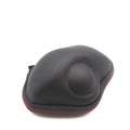 Black wireless trackball mouse, rechargeable 2.4G Bluetooth dual-mode, 13x20x6cm, 2400 optical resolution