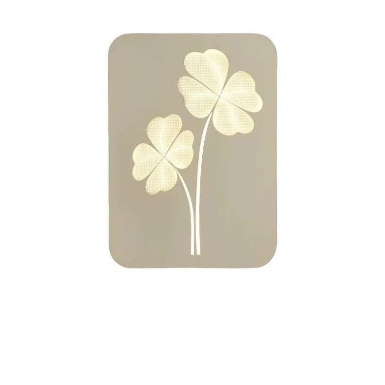 Modern wall lamp with acrylic shade and iron construction in white or pink colour options