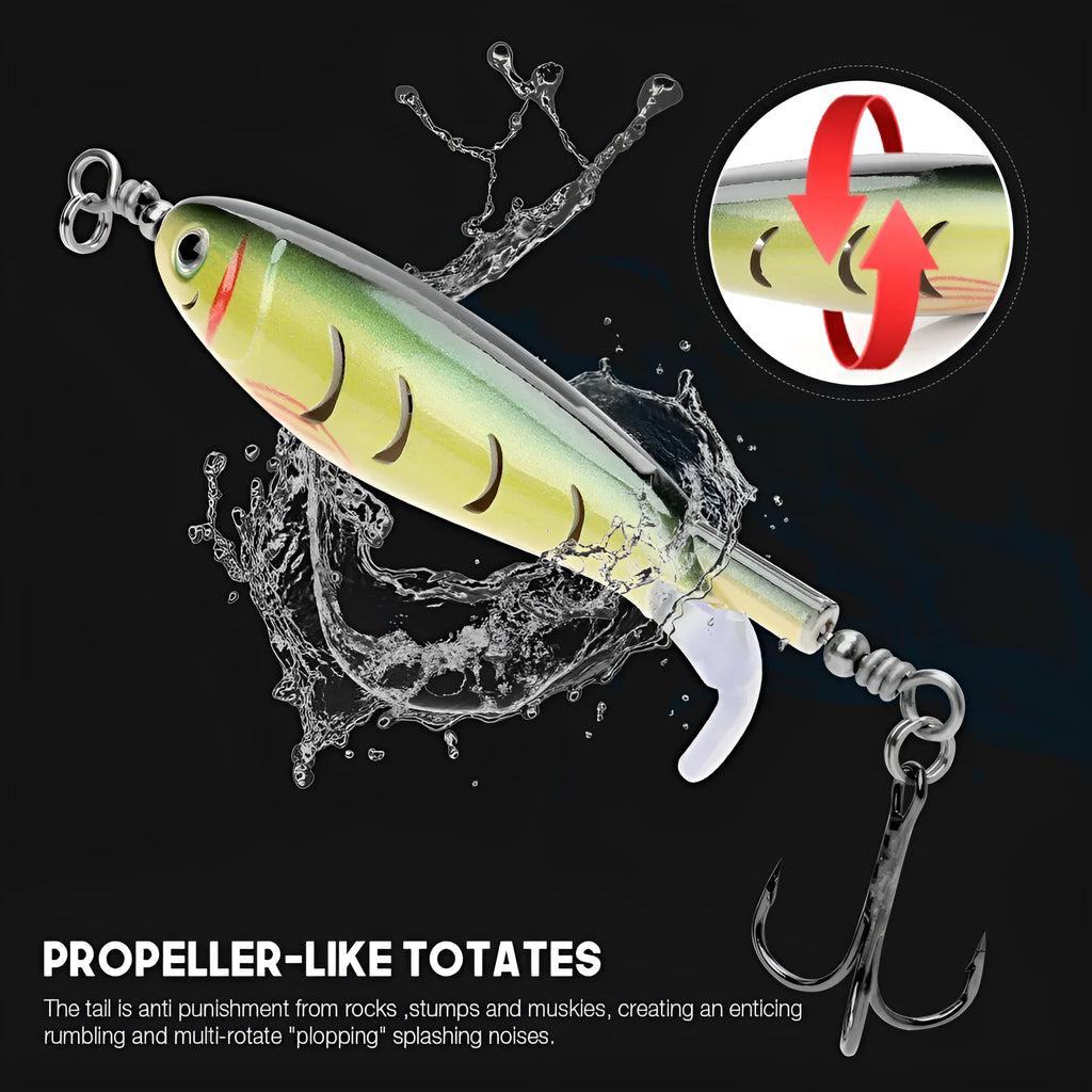 7.5 centimetre long bionic fishing lure in a selection of colours on a blue background.