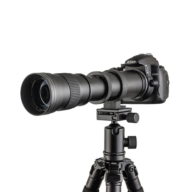 420-800mm manual zoom camera lens adapter with extended telephoto range and 67mm filter thread