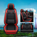 Universal car seat cushion with high elastic sponge filler in red colour option