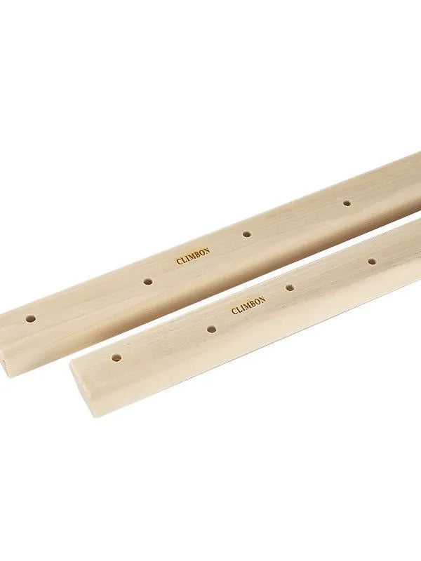 Three solid wood grip strength training finger boards in 12cm, 40cm and 50cm lengths