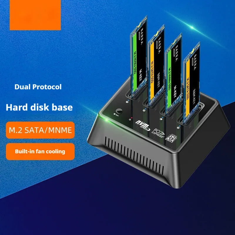 Aluminum M2 Dual Protocol SSD mounting base, 90mm by 78mm, K30174P2 colour