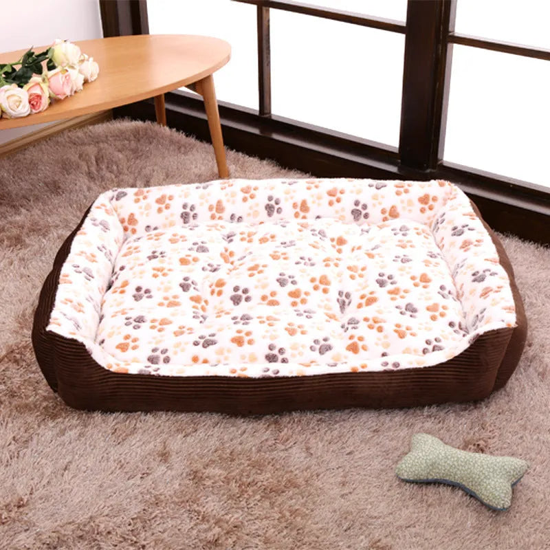 Plush pet dog bed with raised sides showing beige colour option and cushion construction