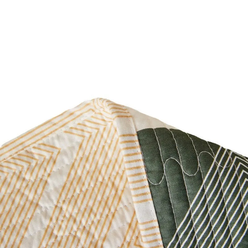 Pure cotton printed bed sheet set in modern simple design for summer bedding