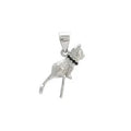 925 sterling silver cat pendant necklace with clavicle-length chain and electroplated finish