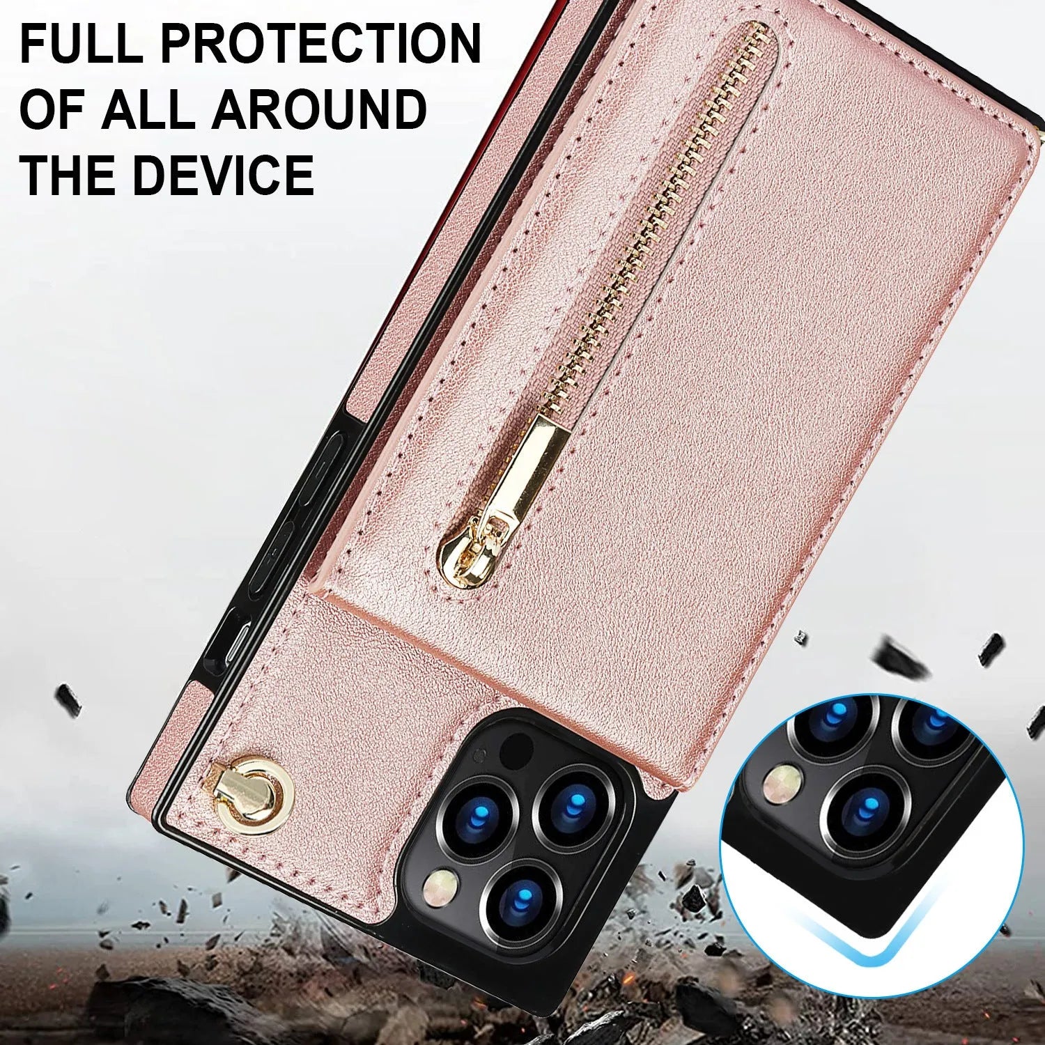 Leather mobile phone case with TPU interior for iPhone and Samsung devices in multiple colour options