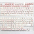 Full set PBT sublimation keycaps for mechanical keyboard showing complete alphanumeric layout