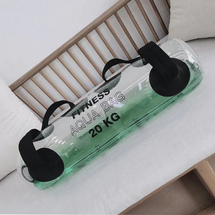 Transparent PVC inflatable water weight bag for adjustable home strength training