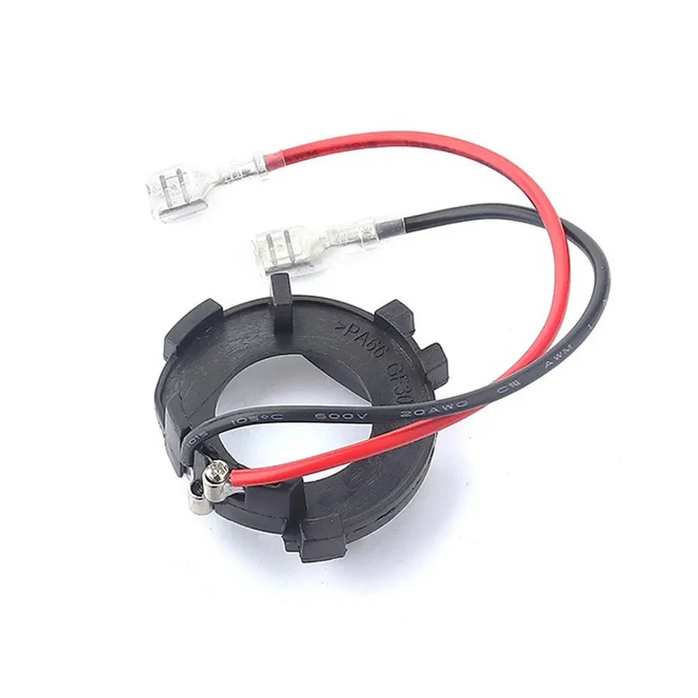 Black H7 LED headlight adapter bracket for Volkswagen Golf and Jetta models