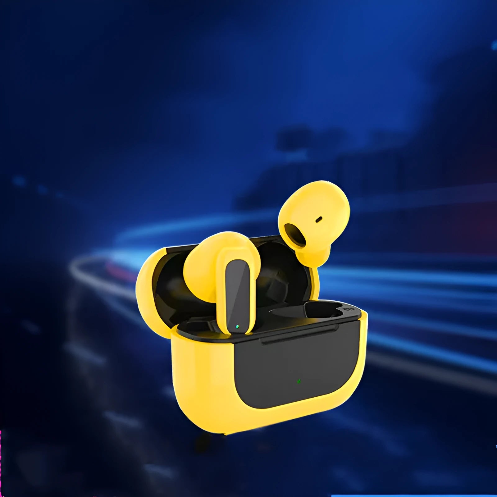 Jerry Cartoon wireless Bluetooth headphones in black, white or yellow colours with earplug design