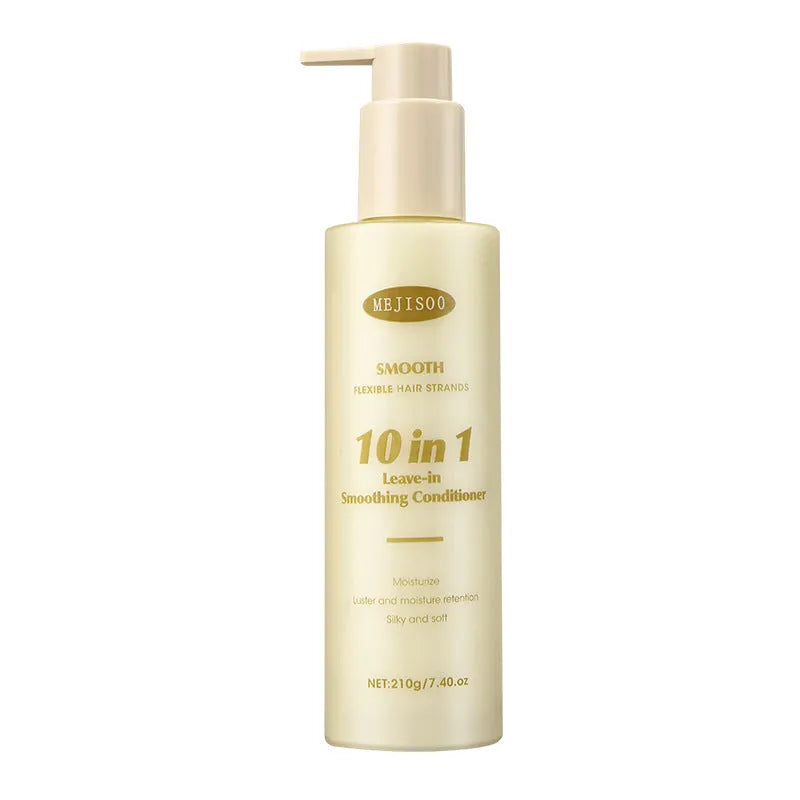 Wash-free soft 10-in-1 hair conditioner in 210g disposable bottle for ladies