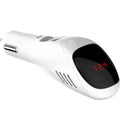 White car USB charger and negative ion air purifier unit for vehicle cigarette lighter socket