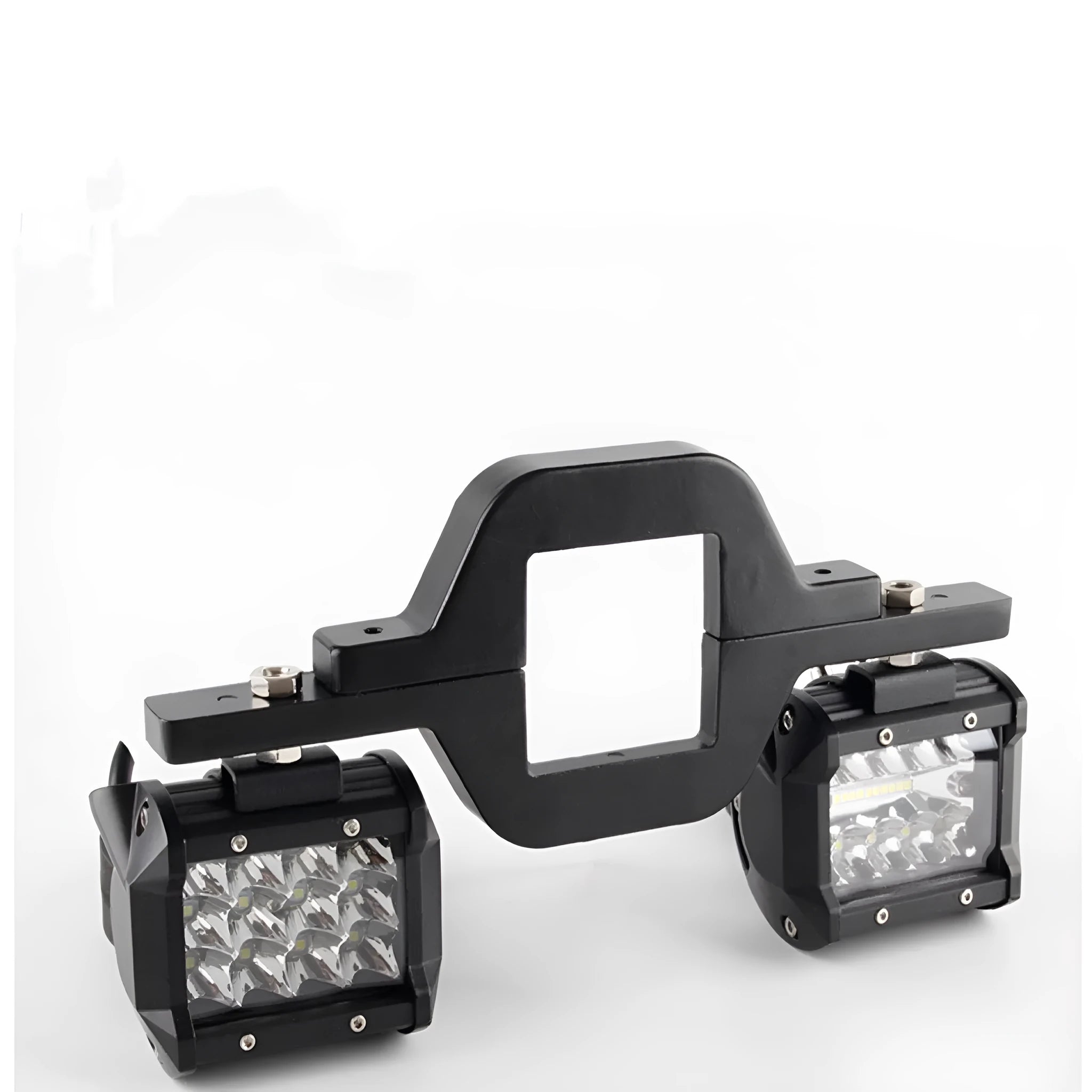 Black vehicle mounting bracket for trailer hook lamp holder installation on off-road 4x4