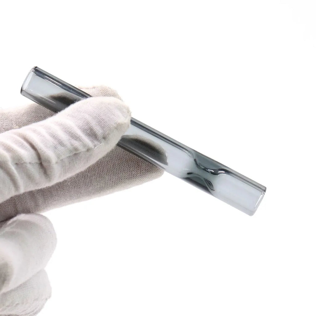 Clear straight glass suction nozzle for hookah and shisha pipes with telescopic design