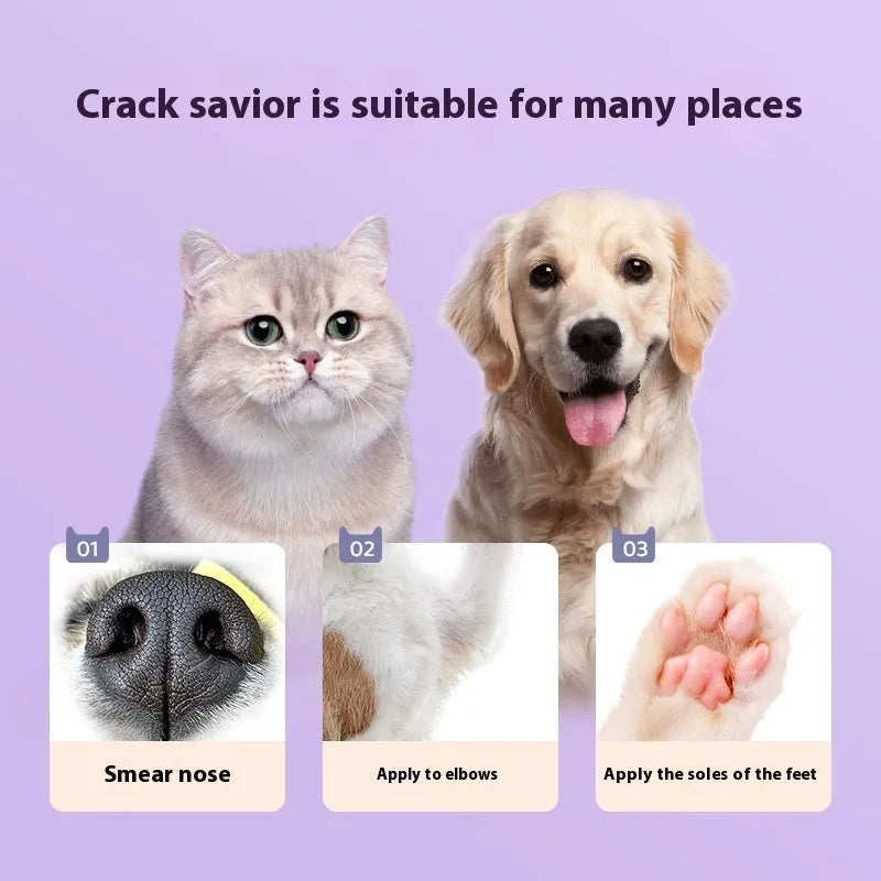 40g pet foot care cream container with Brazil palm wax formula for cat and dog claw lubrication