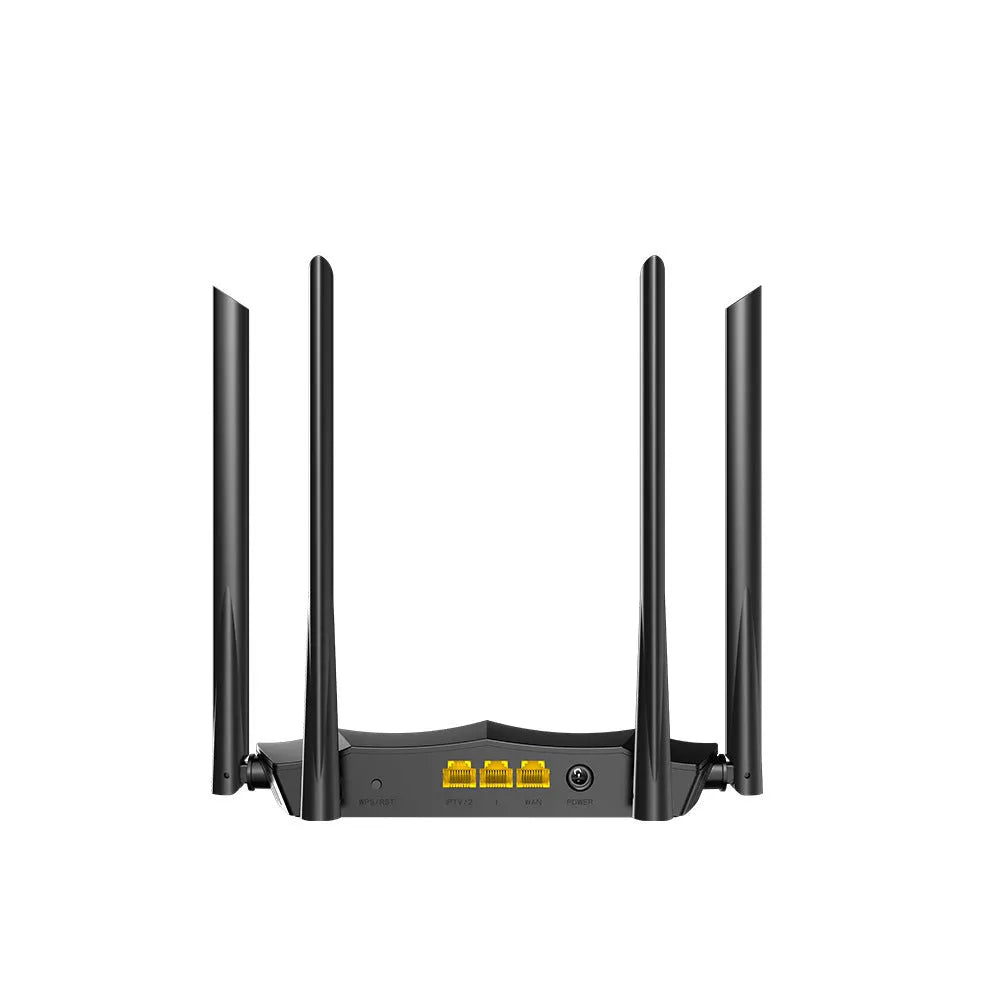 AC1200 dual-band Gigabit wireless router on a desk