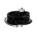 Cat5 Cat6 Ethernet extension cable with blue PVC jacket and clear RJ45 connectors on a white background